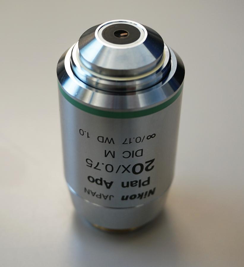 Used Nikon Plan Apo 20x/0.75 DIC M WD 1.0