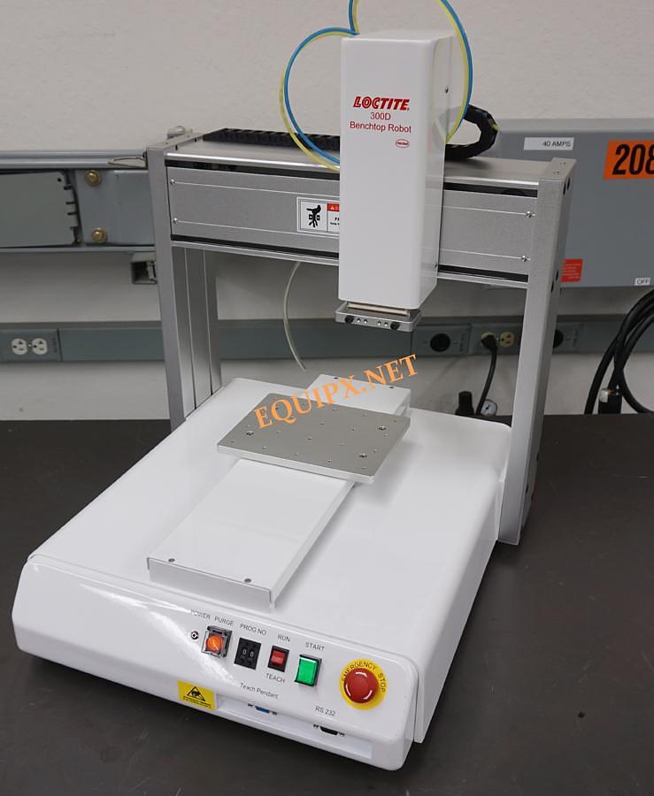 Used Loctite Henkel EQ RB40 300D Benchtop robot with 12x12x4 range operation and teach pendant-  NEW UNUSED