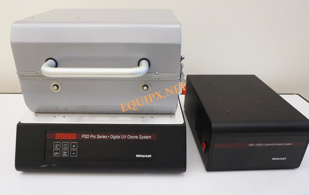Used Novascan PSDP-UV1216T Digital Benchtop UV ozone cleaner with heated 12x16 sample stage and OES-1000D ozone elimination system