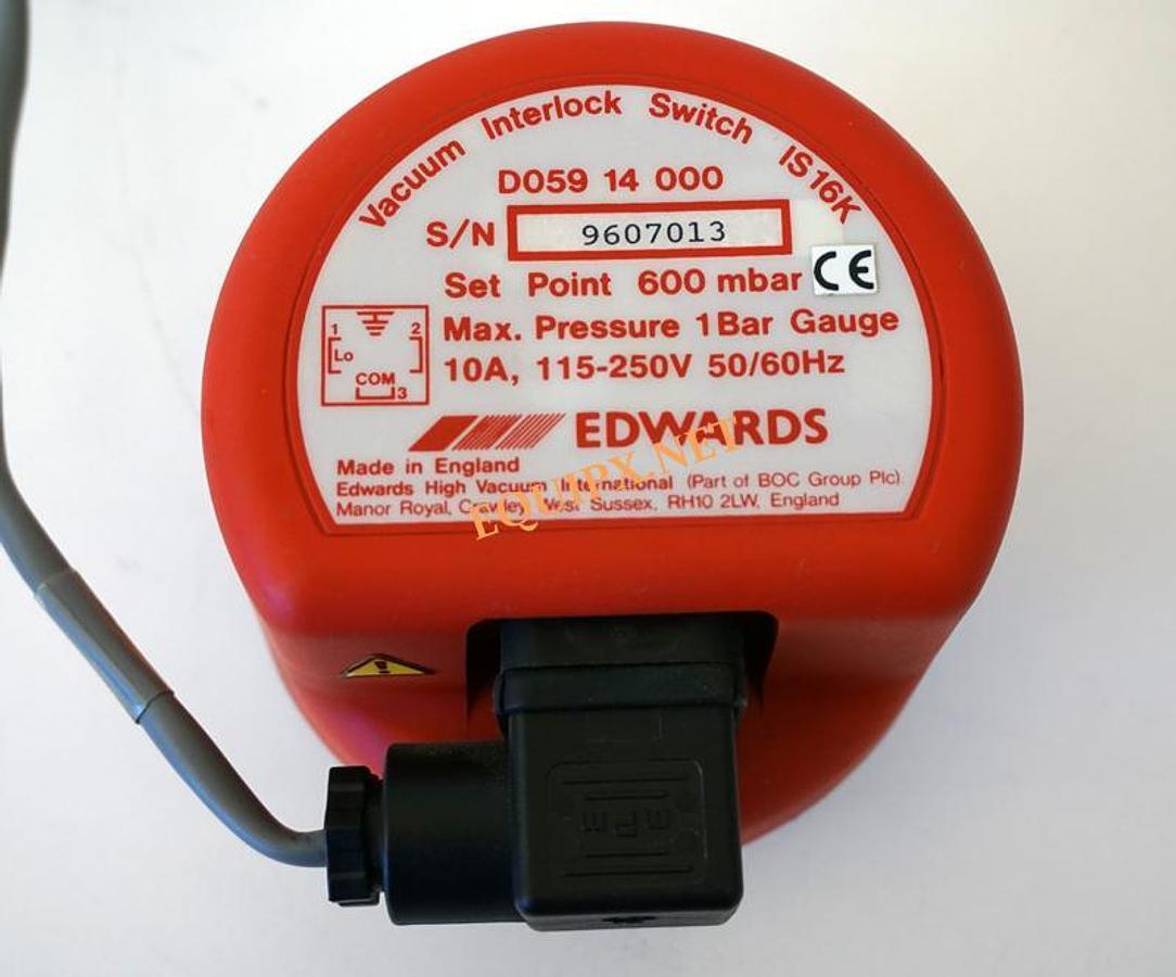 Used Edwards Vacuum Interlock Switch D059 14 000 NEW