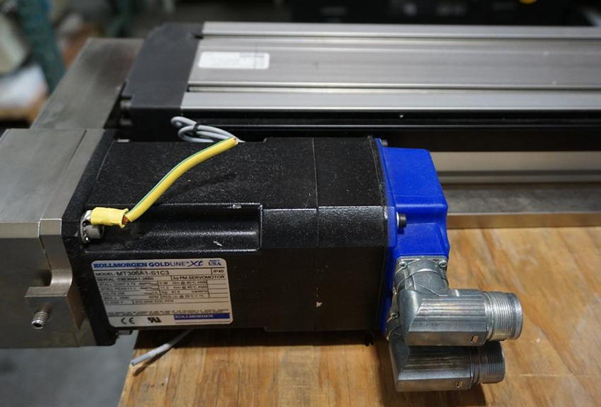 Refurbished Vacuum Chamber Bell Jar Lift- Rexroth Bosch CKK 20-145 linear actuator with 48" travel, Kollmorgen Servostar 603 controller and MT306A1 motor drive