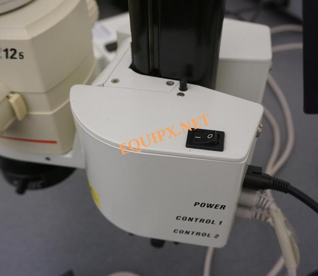 Used Leica MZ12.5 with APO 1X objective, camera adaptor, boom stand, optional: motorized focus