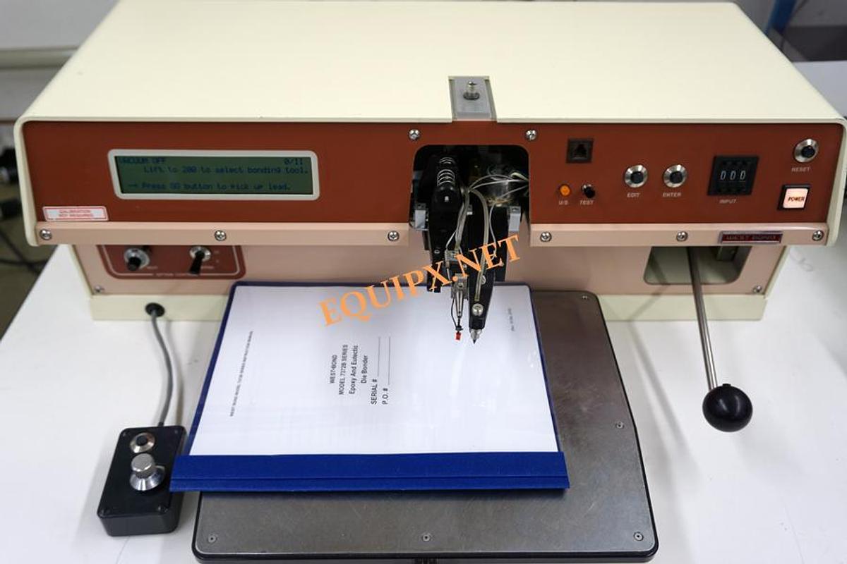 Used Westbond 7374B ultrasonic die bonder with heated tool
