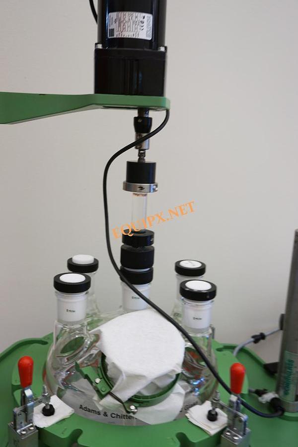 Used Chemglass 30 liter unjacketed reactor with stirring motor