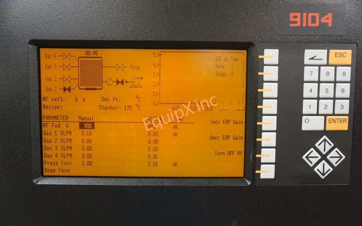 Used Gasonics 9104 plasma asher (never installed with new control box)