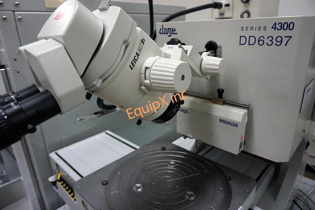 Used Dage 4300 wafer bump tester with CHAD Wafermate 300 autoloader