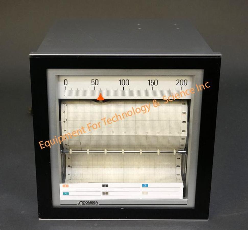Used Omega 180A-06-T Industrial Chart Recorder 0-200C