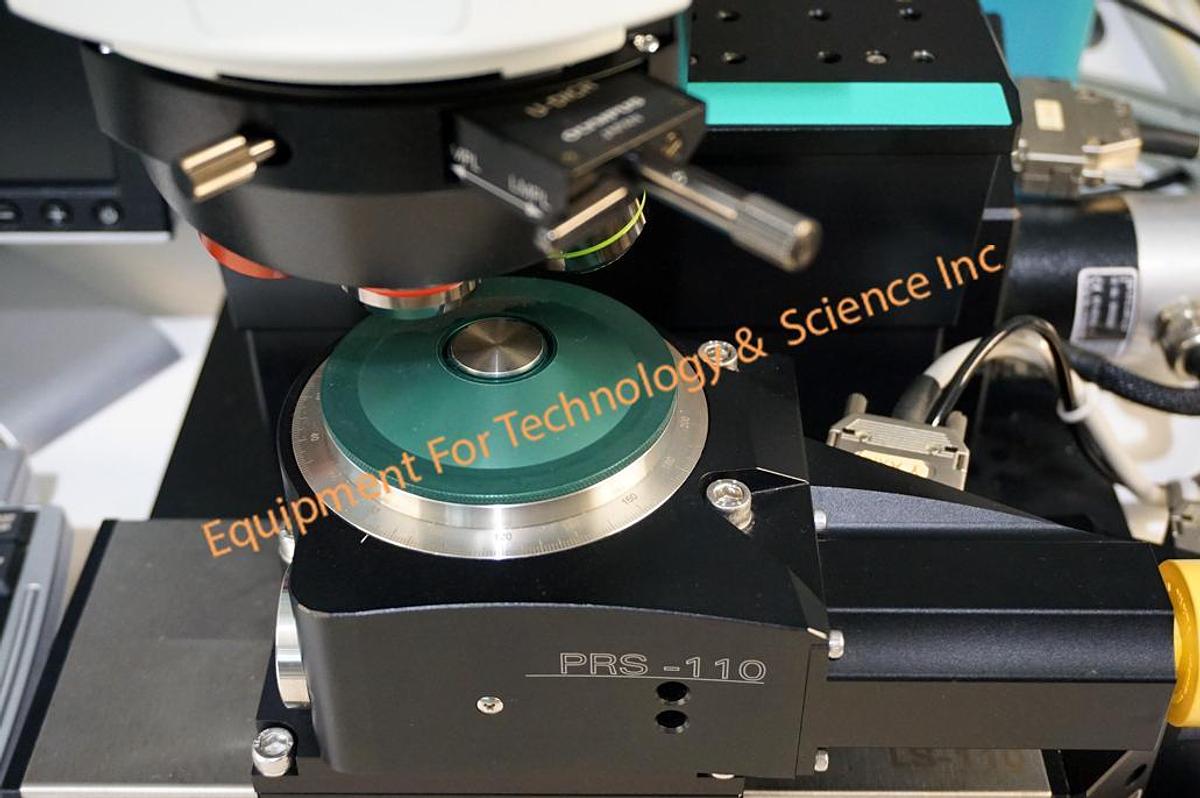 Used Olympus-Micos BXFM inspection system with ultra high precision PI Micos motorized X, Z, and theta stage
