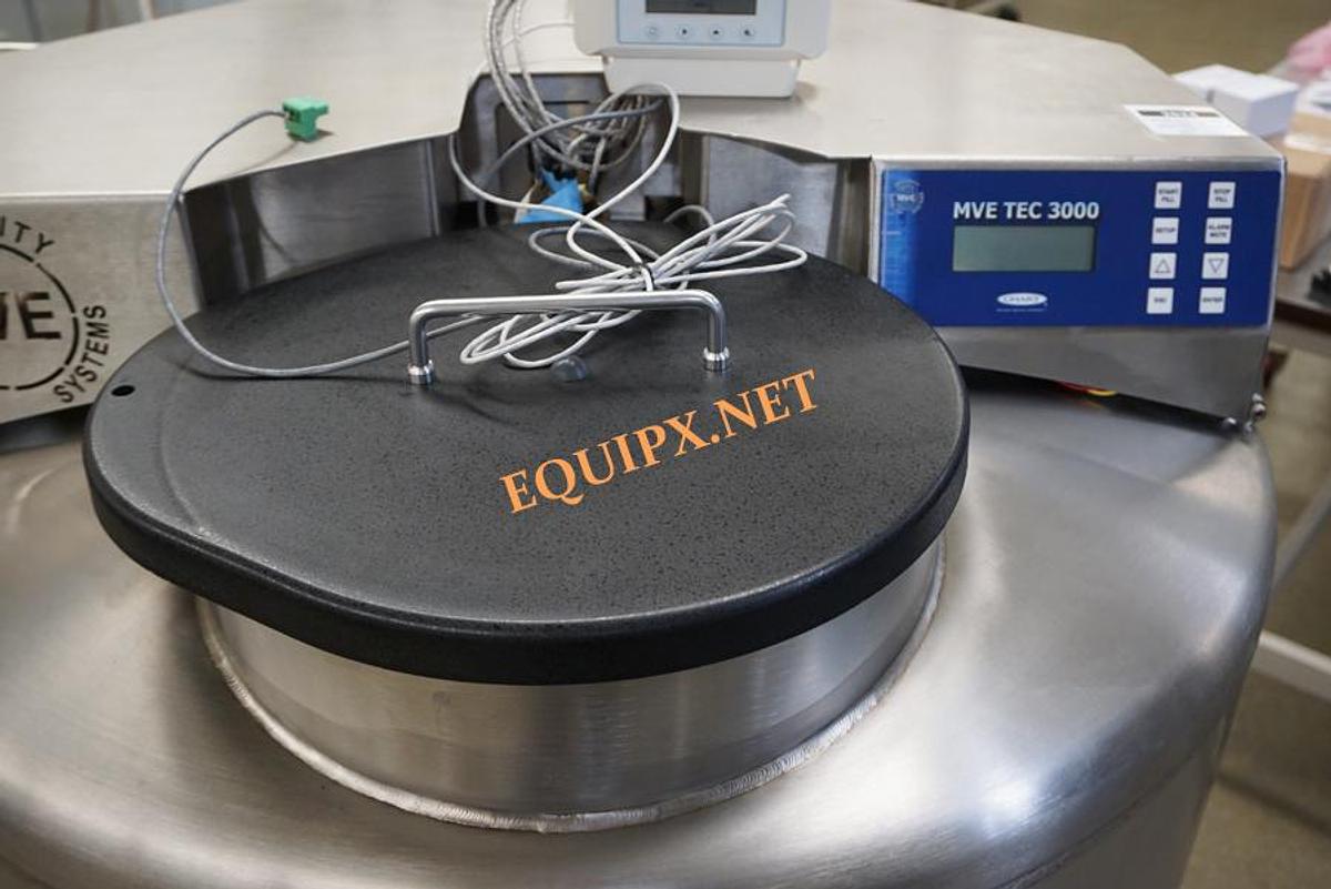 Used MVE HEco 815P-190AF-GB Vapor Phase Cryofreezer with -190C storage and Mesa Labs VPx Viewpoint sensor