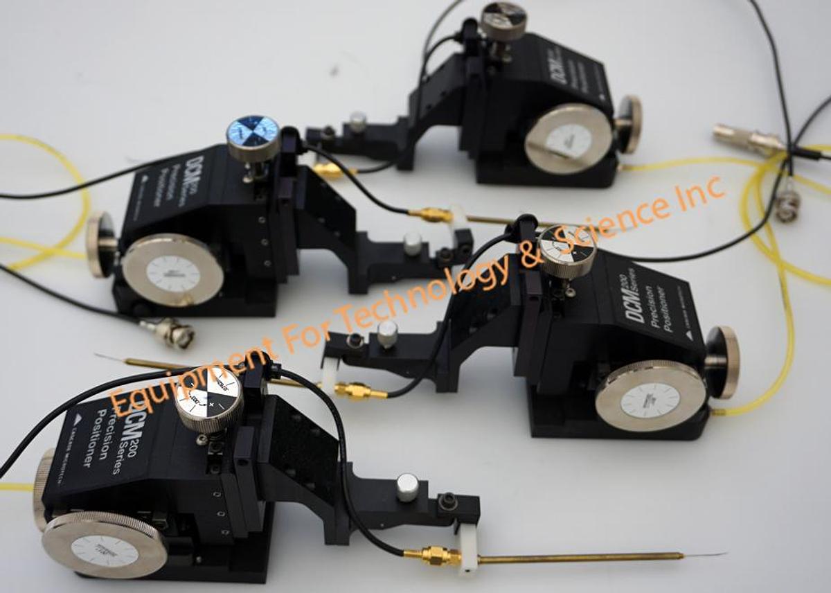 Used Cascade DCM-210V Micropositioners with vacuum base and 100TPI - set of 4