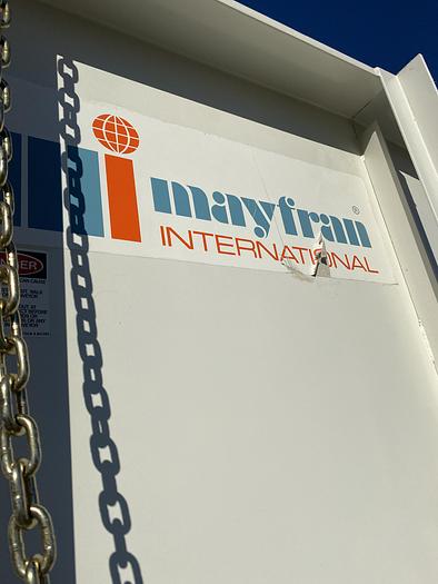 Used MAYFRAN 56" WIDE INCLINED STEEL  BELT  CONVEYOR