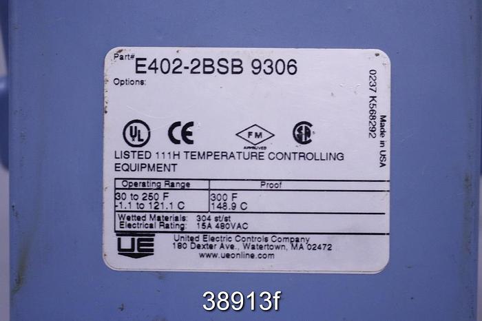 Used United ELectric E402-2BSB 9306 Temperature Controlling Equipment #38913