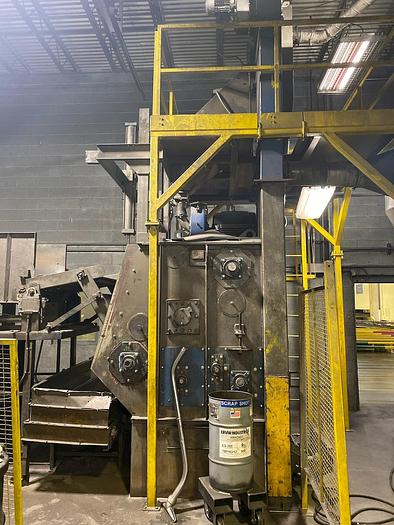 Used Wheelabrator TB6 - 6 Cubic Foot Tumble Blast Machine