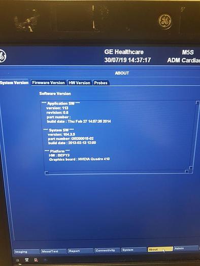 Refurbished GE VIVID E9 XDCLEAR Cardiac - Vascular Ultrasound