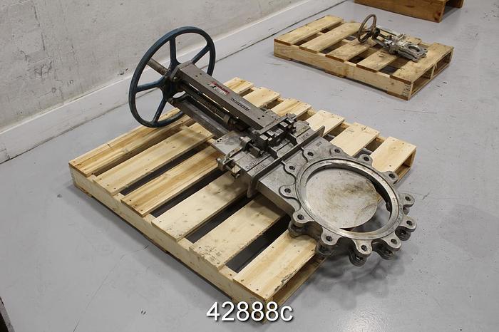Used Dezurik 14" Hand Operated Knife Gate Valve #42888