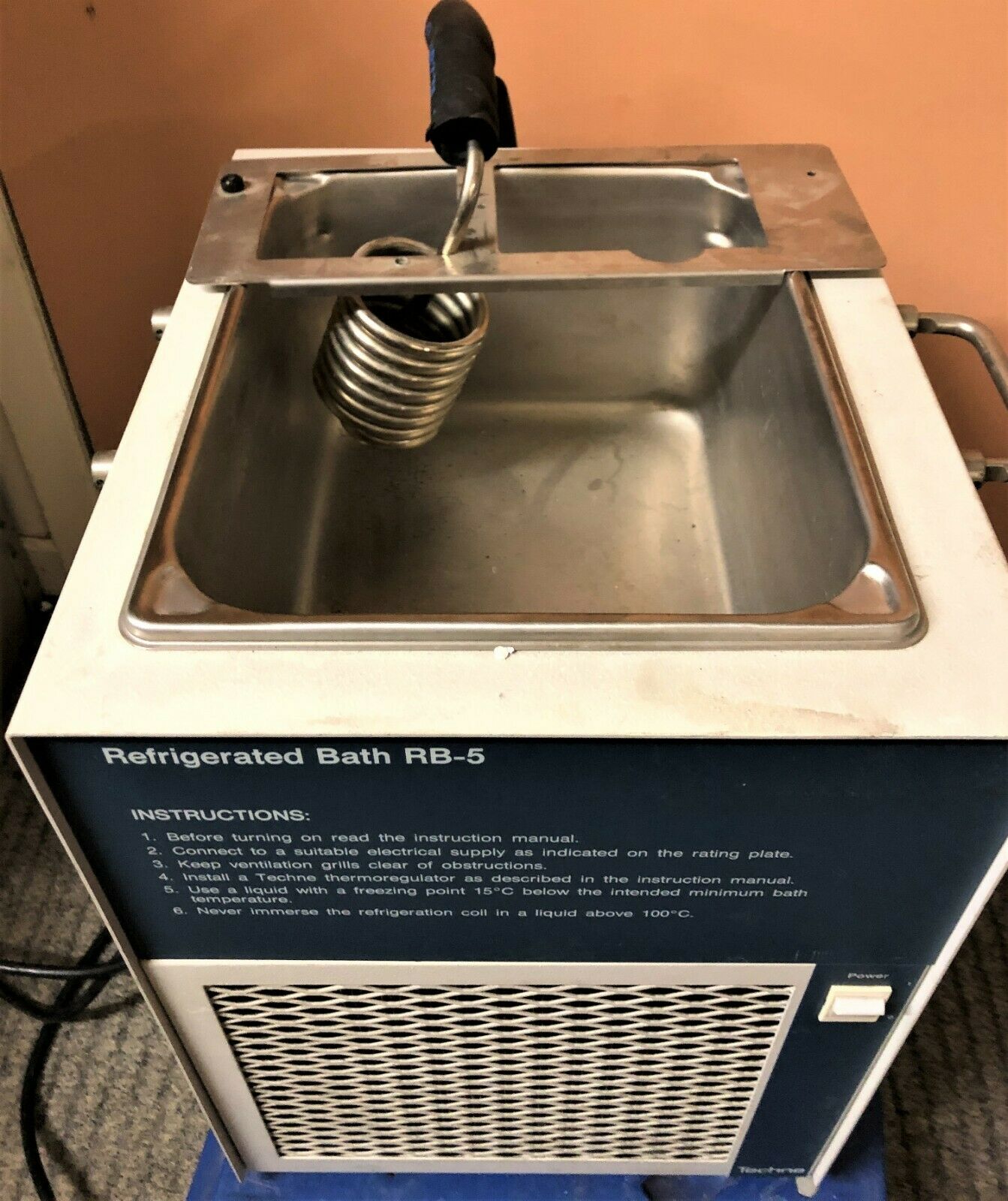 Used Techne RB5 Immersion ChillerBath with Tempette TE8D Controller