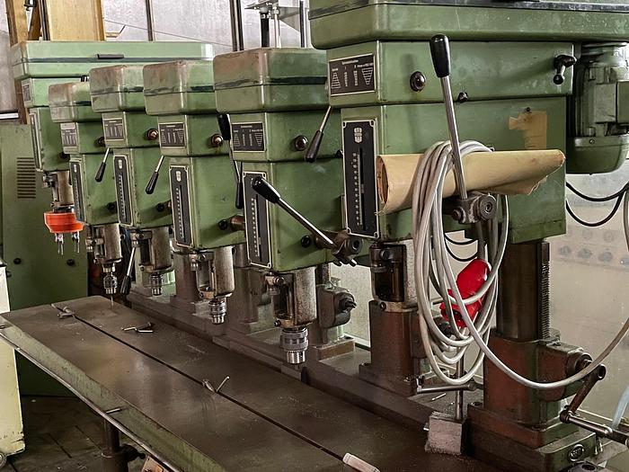 Gebraucht Reihenbohrmaschine  WÖRNER 6-fach Bohrmaschine