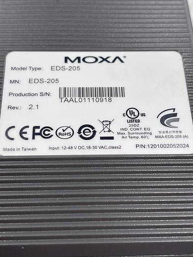 Used Moxa EDS-205