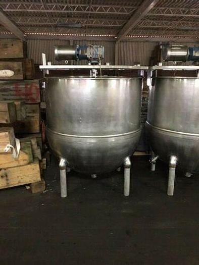 STEAM KETTLES:  SELF CONTAINED, STATIONARY, TILTING, COOKER MIXER, SINGLE & DUAL AGITATION, SCRAPE SURFACE, DIRECT STEAM, ELECTRIC, GAS, NEW & USED !