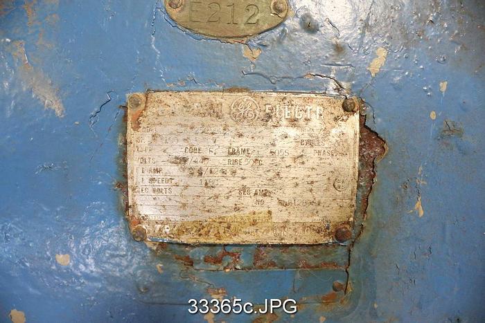 Used General Electric 5K22505BW2 100HP, 1180RPM, 440Volts AC Motor #33365