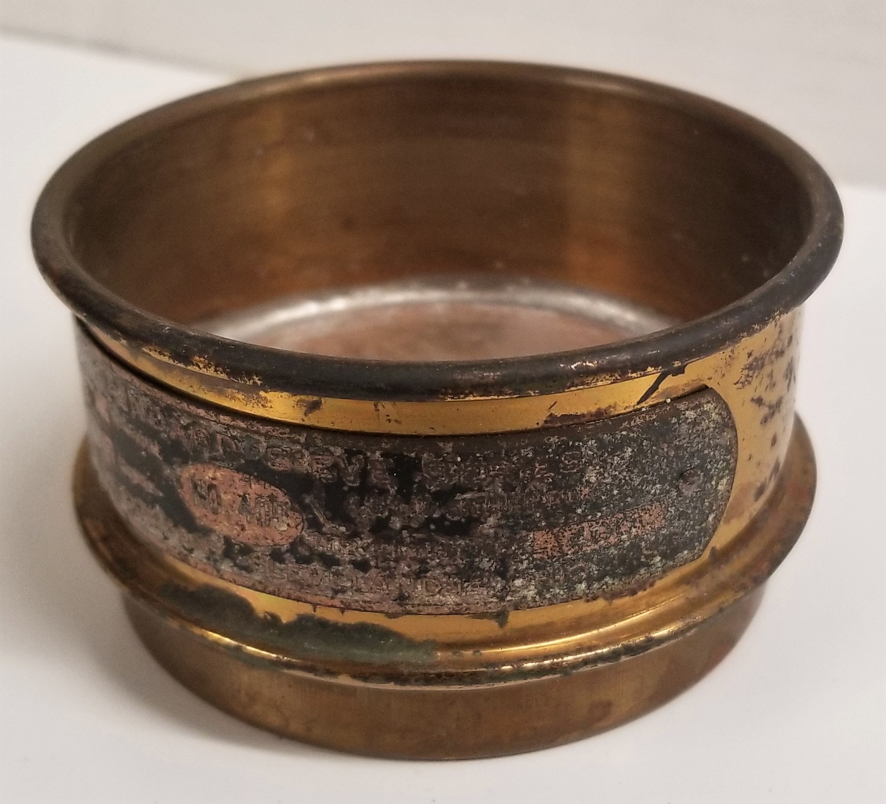 Used Tyler and Newark Brass Sieve Kit - 3" Diam