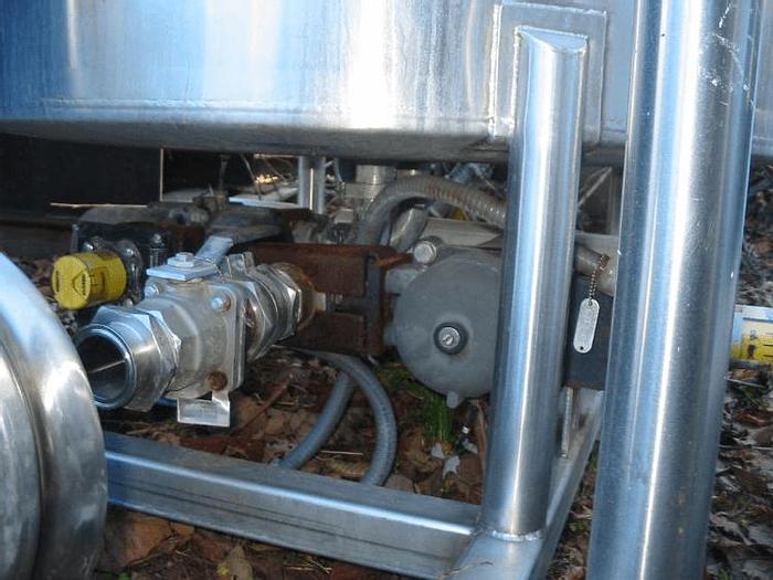 Used HARTEL CLEAN IN PLACE SYSTEM WITH 250 GAL. TANK – SANITARY S/S