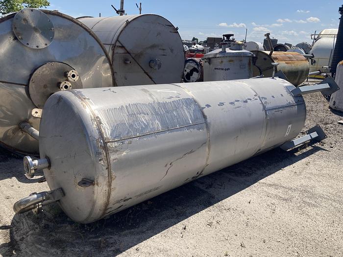 Used BPT Inc. approximately 1,100 gallon stainless steel vertical tank