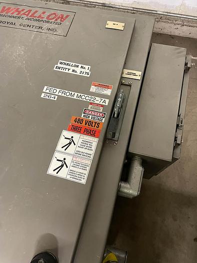 Used Whallon High Speed Bright Can Palletizer