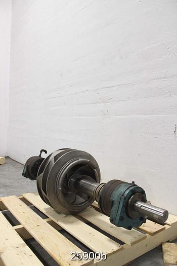 Used Goulds 3415 Goulds 3415 Rotating Assembly, 14X16X18, 6 Vane Impeller, 17 1/4" Diameter Impeller, Stainless Steel Impeller, Split Staggered, Skewed #25900