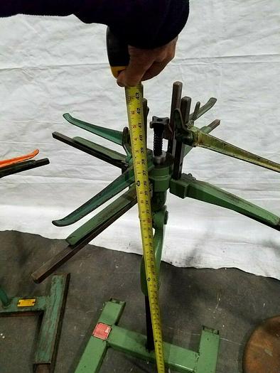 Used Aero 30" Stock Reel Payoff for feeding metal stock to power punch press