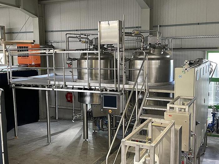 Used B 15461 D - Cream Manufacturing Plant VAKUMIX VHMS 1250