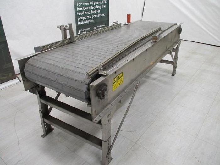 Used Conveyor; 24"Wx 8'L; Solid Intralox Belt