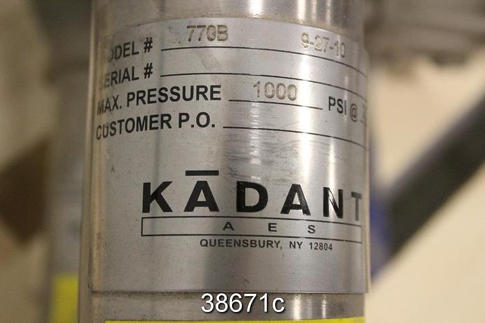 Used Kadant 770B Duo In-Line Pressure Filter #38671