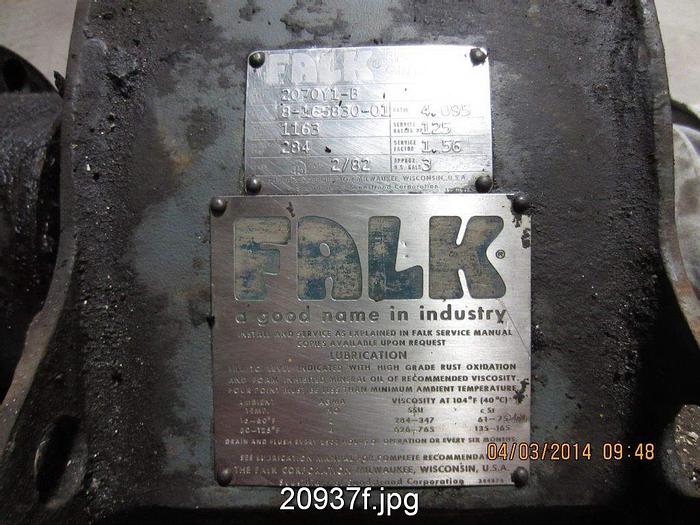Used Falk 2070Y1B Gearbox, 4.095/1 Ratio, Parallel Shaft #20937