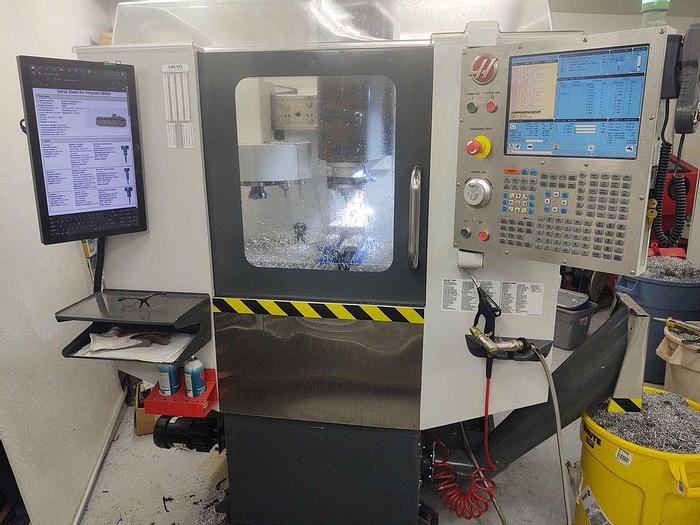 Used 2012 HAAS Mini Mill CNC Vertical Machining Center 4th Axis ***Low Hours***