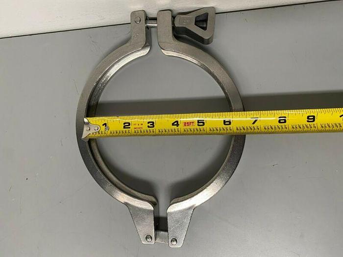 Used Double-Pin Heavy Duty Stainless Steel 6" Clamps