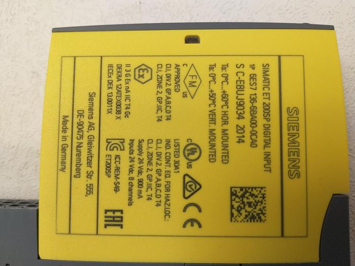 Used Siemens Simatic 6ES7 6ES7136-6BA00-0CA0 DI Module