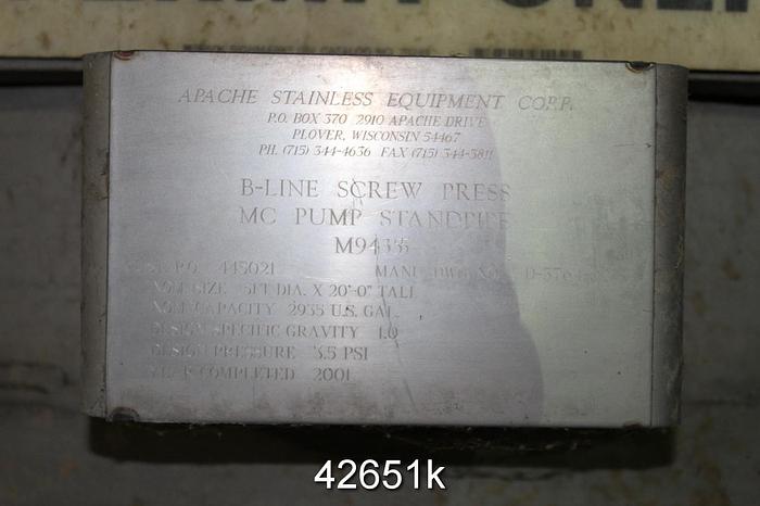 Used Sulzer MCE43-6 10x6x20 Pump #42651