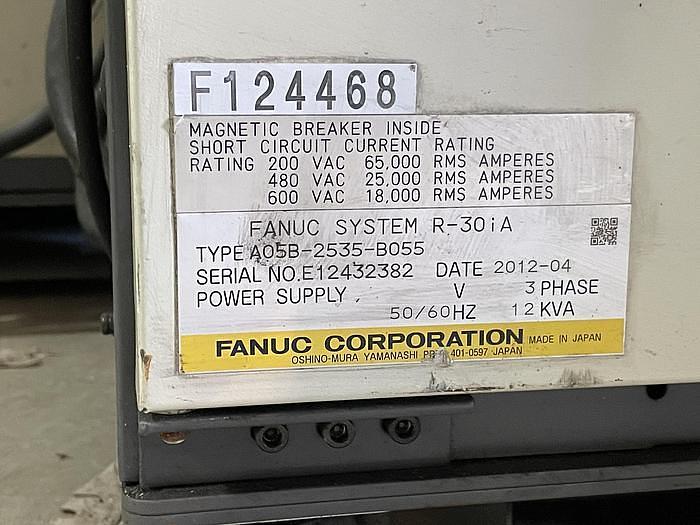 Used 2012 FANUC R2000IB/100P 6 AXIS 3500 MM X 100 KG PEDESTALL MOUNT ROBOT