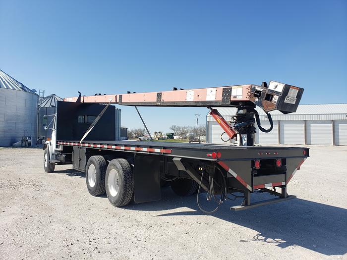 Used Fresh! 2002 Freightliner FL80 Roofing Conveyor Truck w/ Cleasby Boom 41'