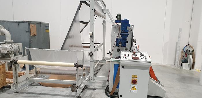 Used 1996 ZOCCHI  Motorized unwinding group and triangle single fold (for HDPE)