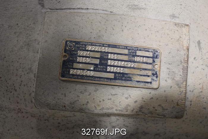 Used Goulds 3180 12x14x22 Pump #32769