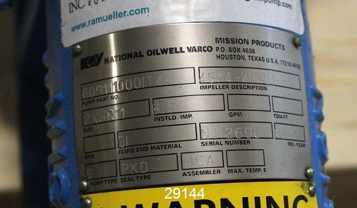 Refurbished Mission Type S Pump 2x3x11, 6-Vane Impeller #29144