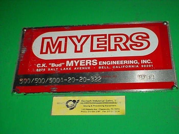 Used 100 GALLON MYERS MULTI-SHAFT MIXER – S/S (#9213)