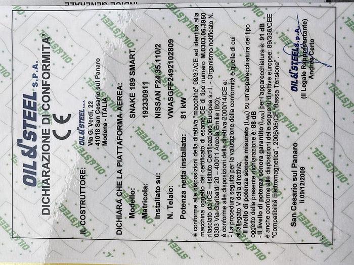 Usato 2010 NISSAN CABSTAR