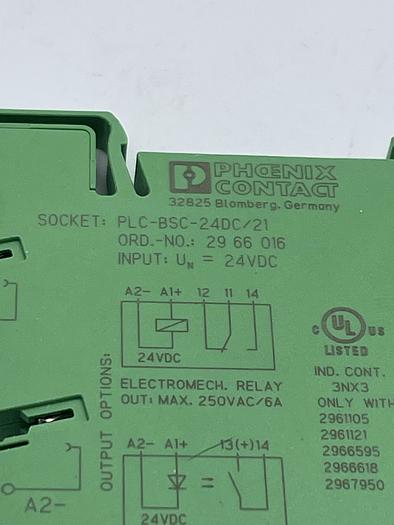 Used PHOENIX CONTACT PLC-BSC-24DC/21
