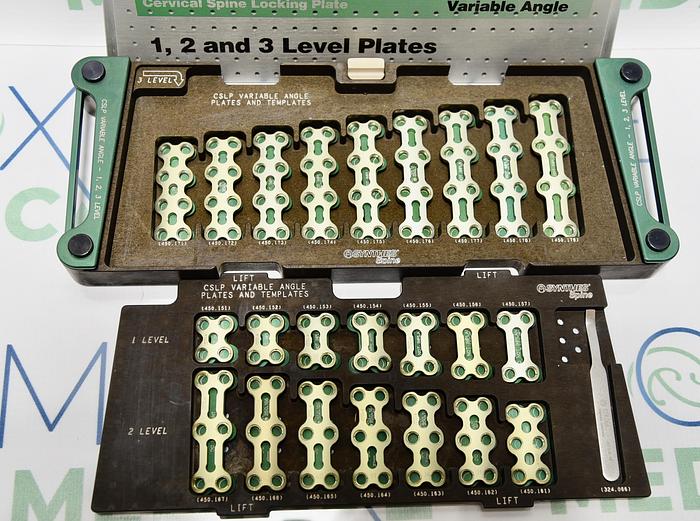 Used Synthes Cervical Spine Locking Plate System Instrument Set, In-Stock