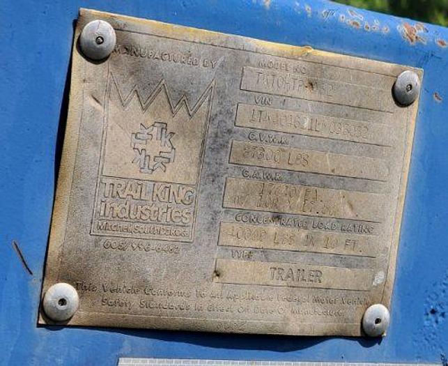 Used Trail King Beavertail Drop Deck Trailer