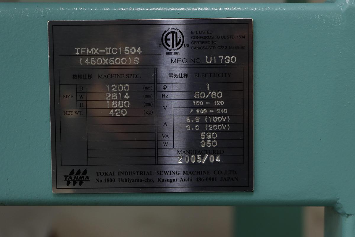 Refurbished Tajima TFMX-IIC1504