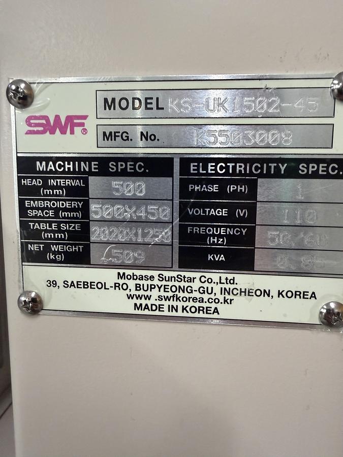 Refurbished 2022 SWF SWF/KS-UK1502-45